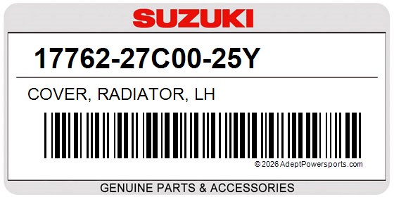 Suzuki 17762-27C00-25Y Cover, Radiator, Lh