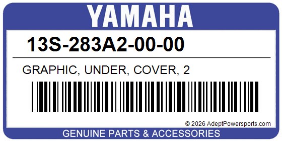 Yamaha 13S-283A2-00-00 Graphic, Under, Cover, 2