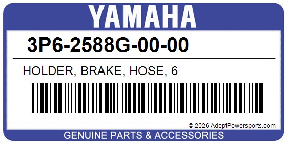 Yamaha 3P6-2588G-00-00 Holder, Brake, Hose, 6