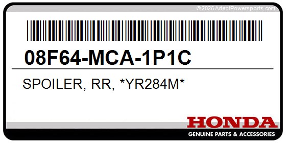 Honda 08F64-MCA-1P1C Spoiler, Rr, *Yr284m*