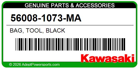 Kawasaki 56008-1073-MA Bag, Tool, Black