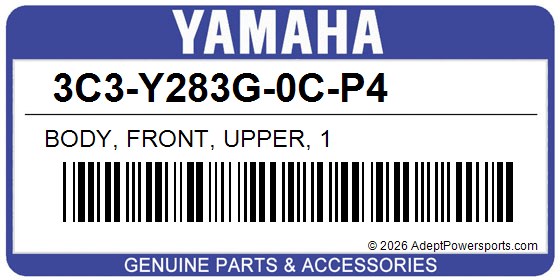 Yamaha 3C3-Y283G-0C-P4 Body, Front, Upper, 1