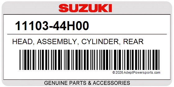 Suzuki 11103-44H00 Head, Assembly, Cylinder, Rear