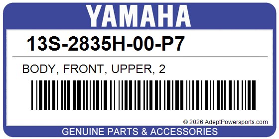 Yamaha 13S-2835H-00-P7 Body, Front, Upper, 2