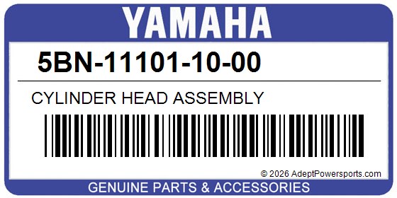 Yamaha 5BN-11101-10-00 Cylinder Head Assembly