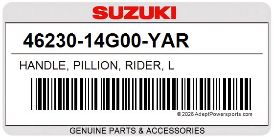 Suzuki 46230-14G00-YAR Handle, Pillion, Rider, L