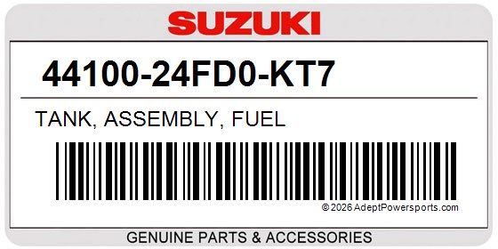 Suzuki 44100-24FD0-KT7 Tank, Assembly, Fuel