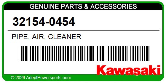 Kawasaki 32154-0454 Pipe, Air, Cleaner