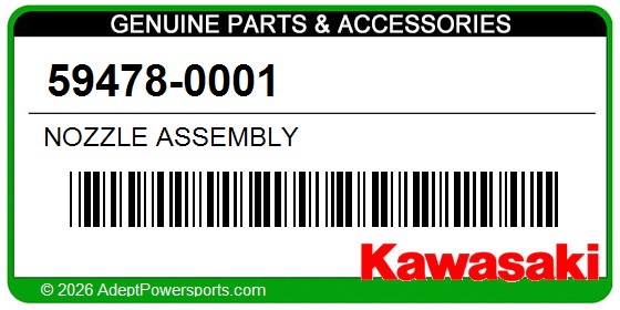 Kawasaki 59478-0001 Nozzle Assembly