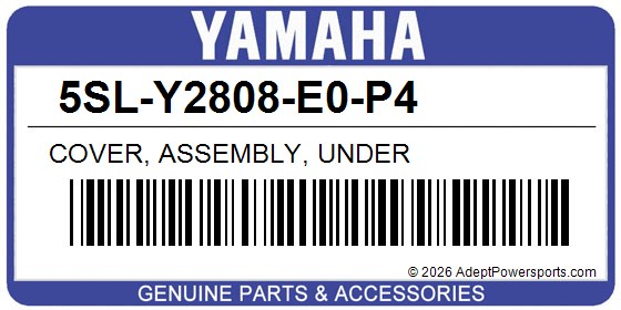 Yamaha 5SL-Y2808-E0-P4 Cover, Assembly, Under