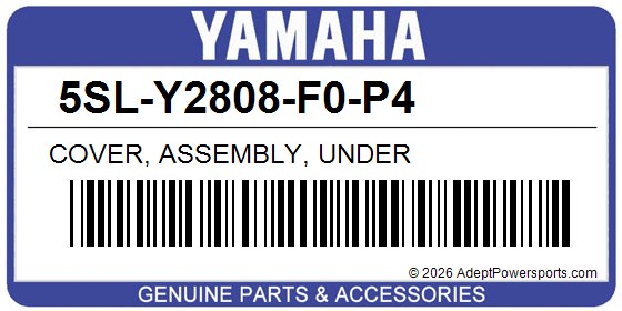 Yamaha 5SL-Y2808-F0-P4 Cover, Assembly, Under