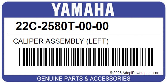 Yamaha 22C-2580T-00-00 Caliper Assembly (Left)