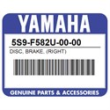 Yamaha 5S9-F582U-00-00 Disc, Brake, (Right)