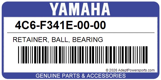 Yamaha 4C6-F341E-00-00 Retainer, Ball, Bearing