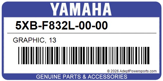 Yamaha 5XB-F832L-00-00 Graphic, 13