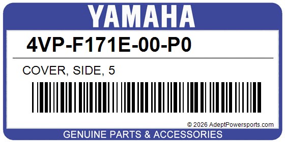 Yamaha 4VP-F171E-00-P0 Cover, Side, 5