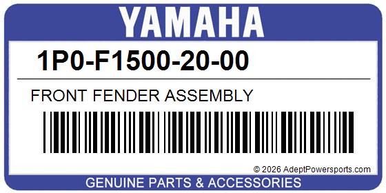 Yamaha 1P0-F1500-20-00 Front Fender Assembly