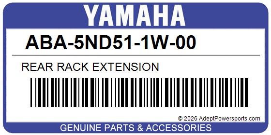 Yamaha ABA-5ND51-1W-00 Rear Rack Extension