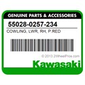 Kawasaki 55028-0257-234 Cowling, Lwr, Rh, P.Red
