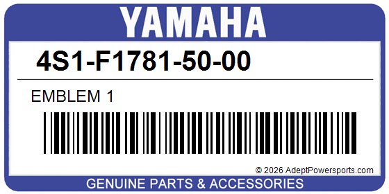 Yamaha 4S1-F1781-50-00 Emblem 1