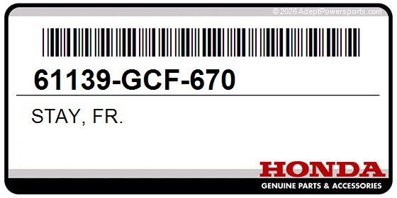 Honda 61139-GCF-670 Stay, Fr.