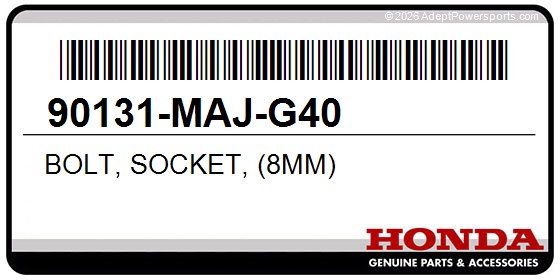 Honda 90131-MAJ-G40 Bolt, Socket, (8Mm)