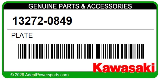 Kawasaki 13272-0849 Plate