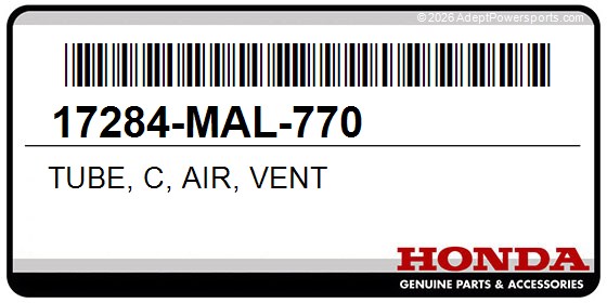 Honda 17284-MAL-770 Tube, C, Air, Vent