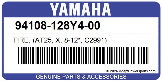 Yamaha 94108-128Y4-00 Tire, (At25, X, 8-12*, C2991)