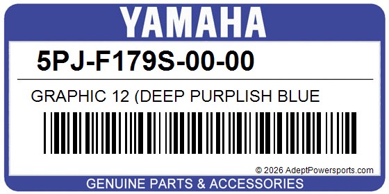 Yamaha 5PJ-F179S-00-00 Graphic 12 (Deep Purplish Blue