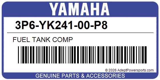 Yamaha 3P6-YK241-00-P8 Fuel Tank Comp