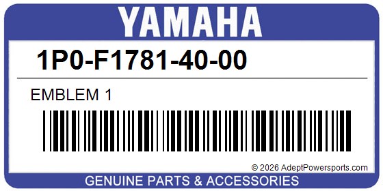 Yamaha 1P0-F1781-40-00 Emblem 1