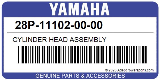Yamaha 28P-11102-00-00 Cylinder Head Assembly