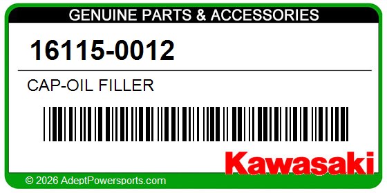 Kawasaki 16115-0012 Cap-Oil Filler