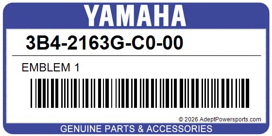 Yamaha 3B4-2163G-C0-00 Emblem 1