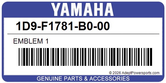 Yamaha 1D9-F1781-B0-00 Emblem 1