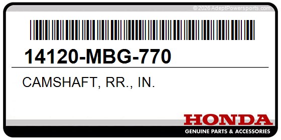 Honda 14120-MBG-770 Camshaft, Rr., In.