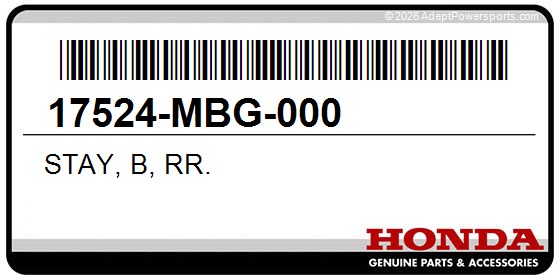 Honda 17524-MBG-000 Stay, B, Rr.