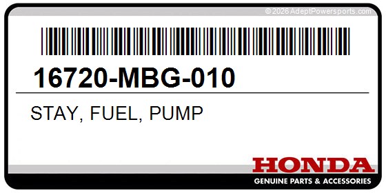 Honda 16720-MBG-010 Stay, Fuel, Pump