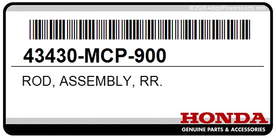 Honda 43430-MCP-900 Rod, Assembly, Rr.