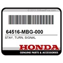 Honda 64516-MBG-000 Stay, Turn, Signal