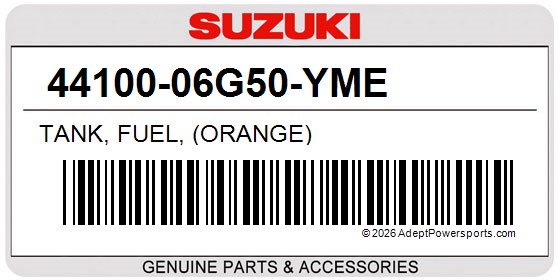 Suzuki 44100-06G50-YME Tank, Fuel, (Orange)