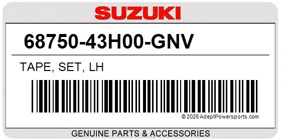 Suzuki 68750-43H00-GNV Tape, Set, Lh