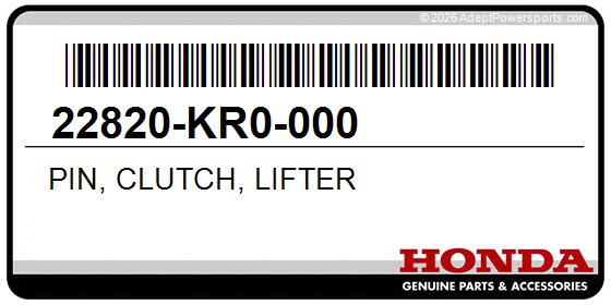 Honda 22820-KR0-000 Pin, Clutch, Lifter