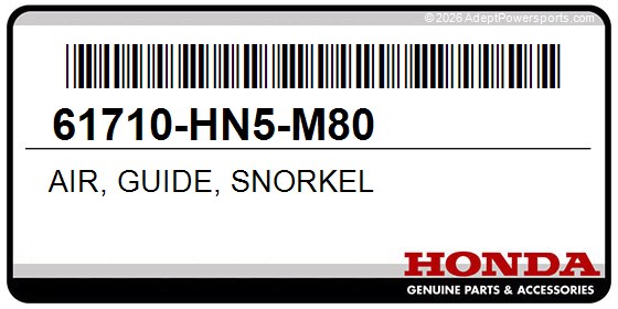 Honda 61710-HN5-M80 Air, Guide, Snorkel