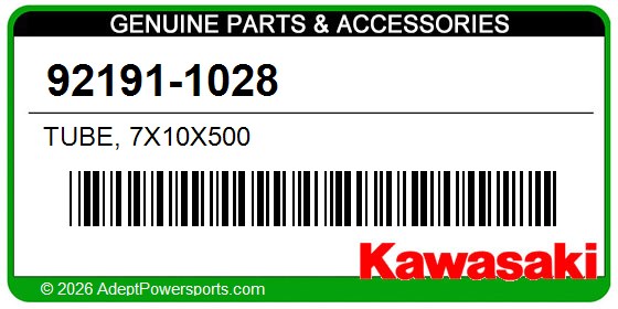 Kawasaki 92191-1028 Tube, 7X10x500