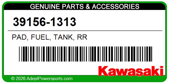 Kawasaki 39156-1313 Pad, Fuel, Tank, Rr