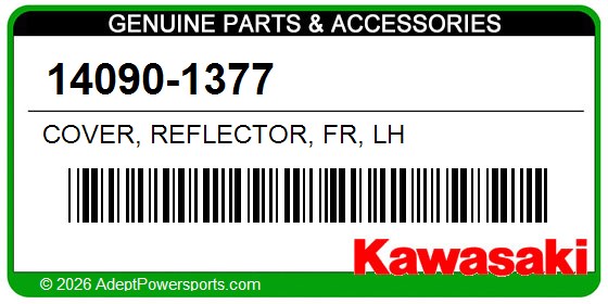 Kawasaki 14090-1377 Cover, Reflector, Fr, Lh