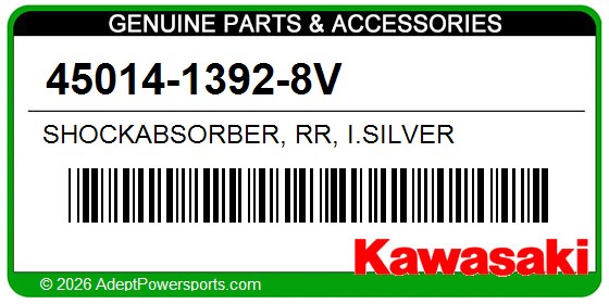 Kawasaki 45014-1392-8V Shockabsorber, Rr, I.Silver