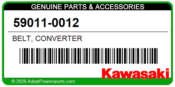Kawasaki 59011-0012 Belt, Converter